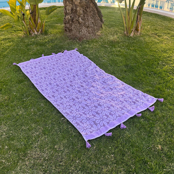 Hamamdoek Daisy Purple - Liliac