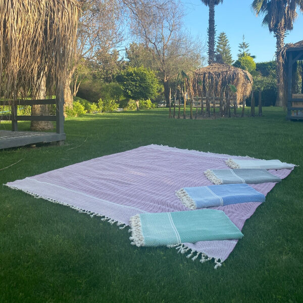 Hamamdoek XXL Herringbone Grape