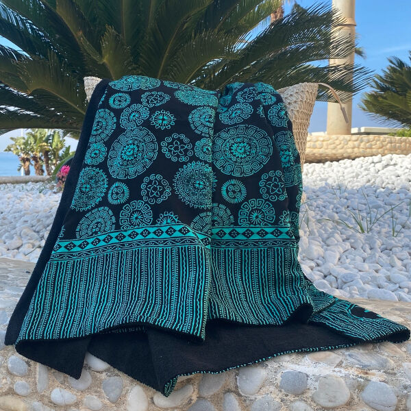 Batik Strandlaken Aztec Green
