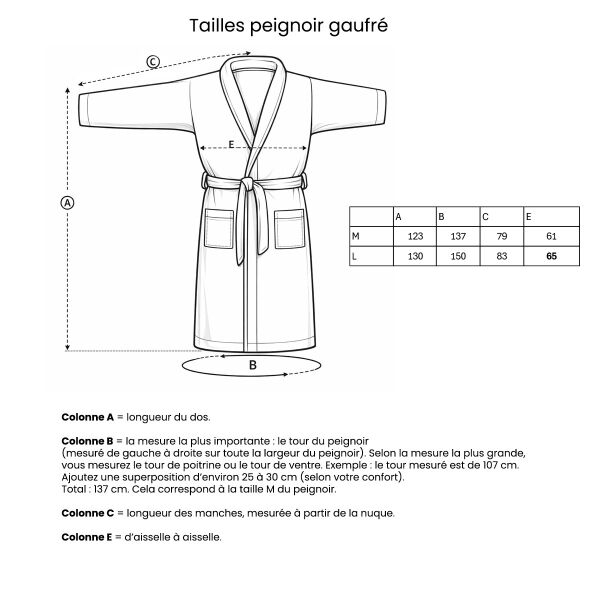 Unisex badjas Wafel Powder Green