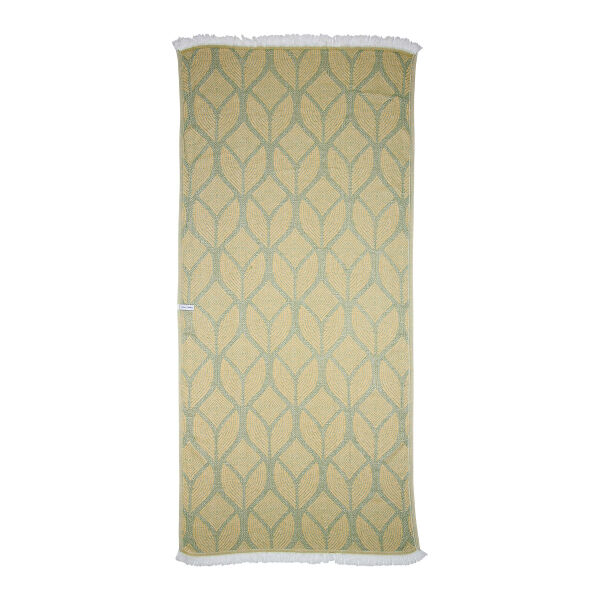 Hamamdoek Botanic Art Mustard-Green