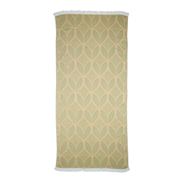 Hamamdoek Botanic Art Mustard-Green