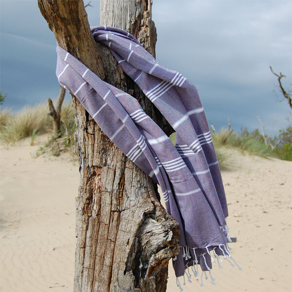 Grote Hamamdoek Ottomania XL  Donker Paars