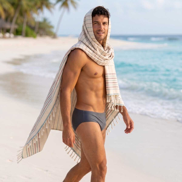 Hamamdoek Set van 2 stuks Grey- Pink