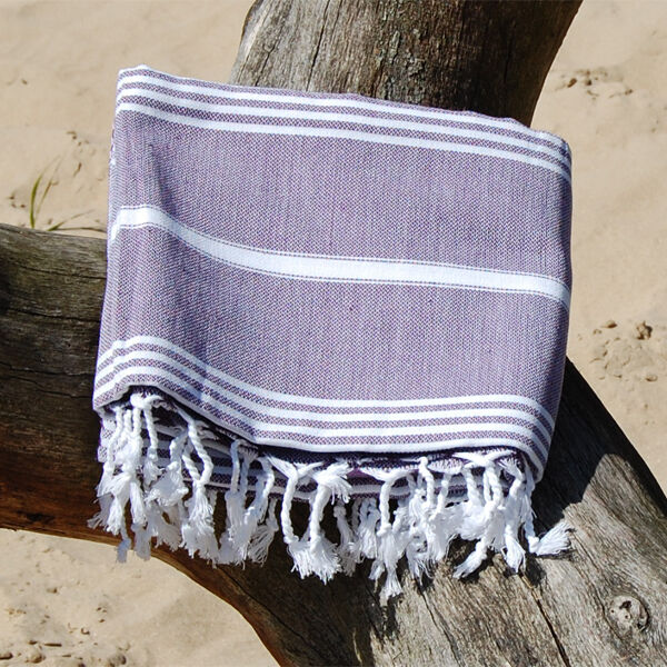 Grote Hamamdoek Ottomania XL  Donker Paars