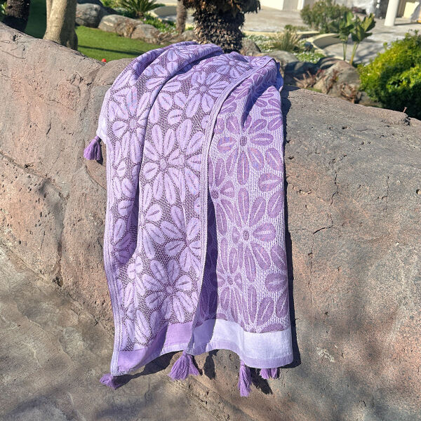 Hamamdoek Daisy Purple - Liliac