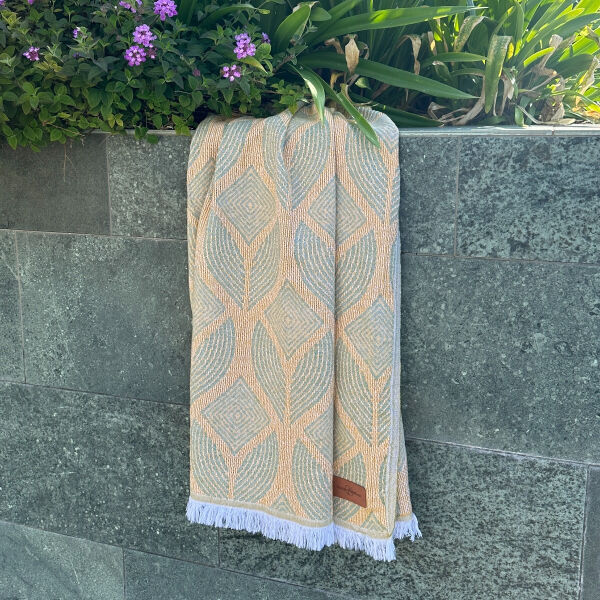 Hamamdoek Botanic Art Mustard-Green