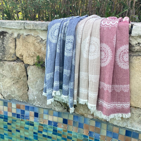 Hamamdoek Bohemia Dark Blue