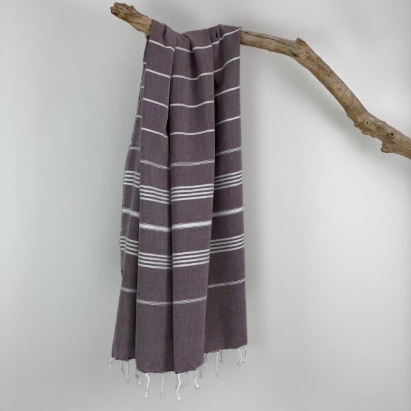 Hamamdoek Ottomania standaard Aubergine
