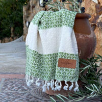 Set  van 2 kleine  Hamamdoekjes 
Peacock
Green