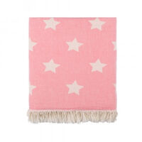 
Hamam Plaid gevoerd "Star" Pink
