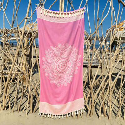 Hamamdoek Boho Pink Candy