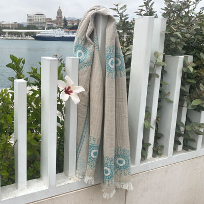 Hamamdoek Eye  Beige