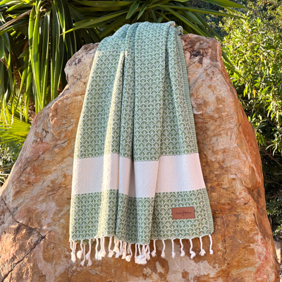 Hamamdoek Peacock Green
