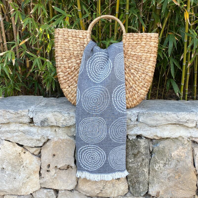 Hamamdoek Circle Black