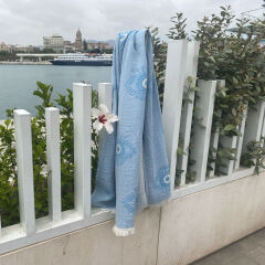 Hammamtowel Eye blue